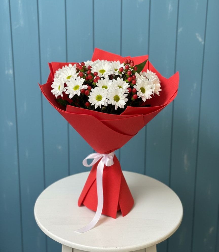 Букет цветов из: Хризантемы в Бородино ГО Мытищи