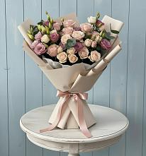 Букет цветов из:  Розы и Лизиантусы #REPLACE_PRED# Бородино ГО Мытищи