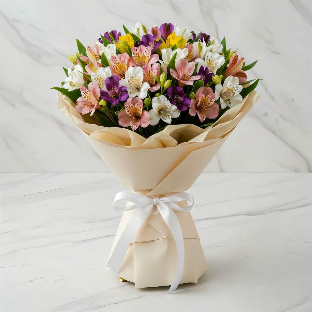 Букет цветов из: Альстромерии в Бородино ГО Мытищи