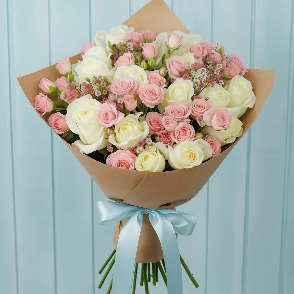 Букет цветов из: Розы в Бородино ГО Мытищи