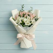 Букет цветов из:  Альстромерии в Бородино ГО Мытищи