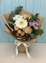Букет цветов из:  Герберы и Хризантемы в Бородино ГО Мытищи