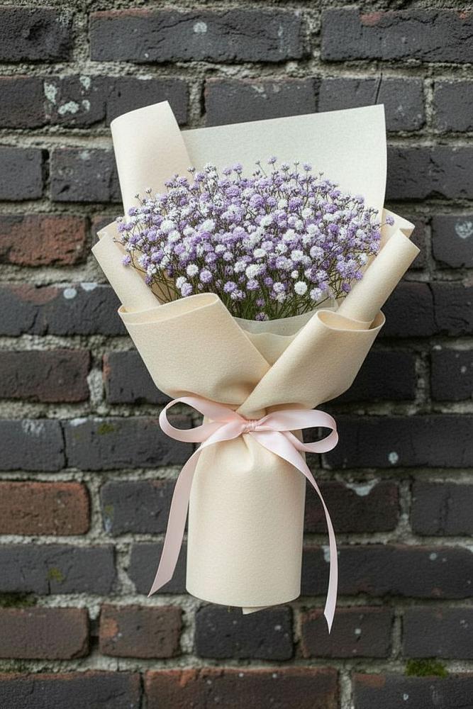 Букет цветов из: Гипсофила в Бородино ГО Мытищи