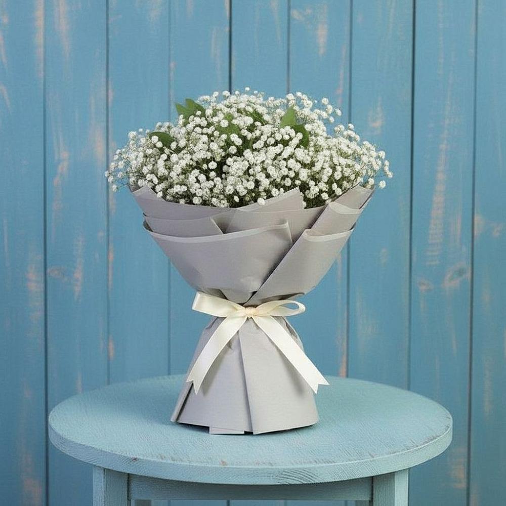 Букет цветов из: Гипсофила в Бородино ГО Мытищи