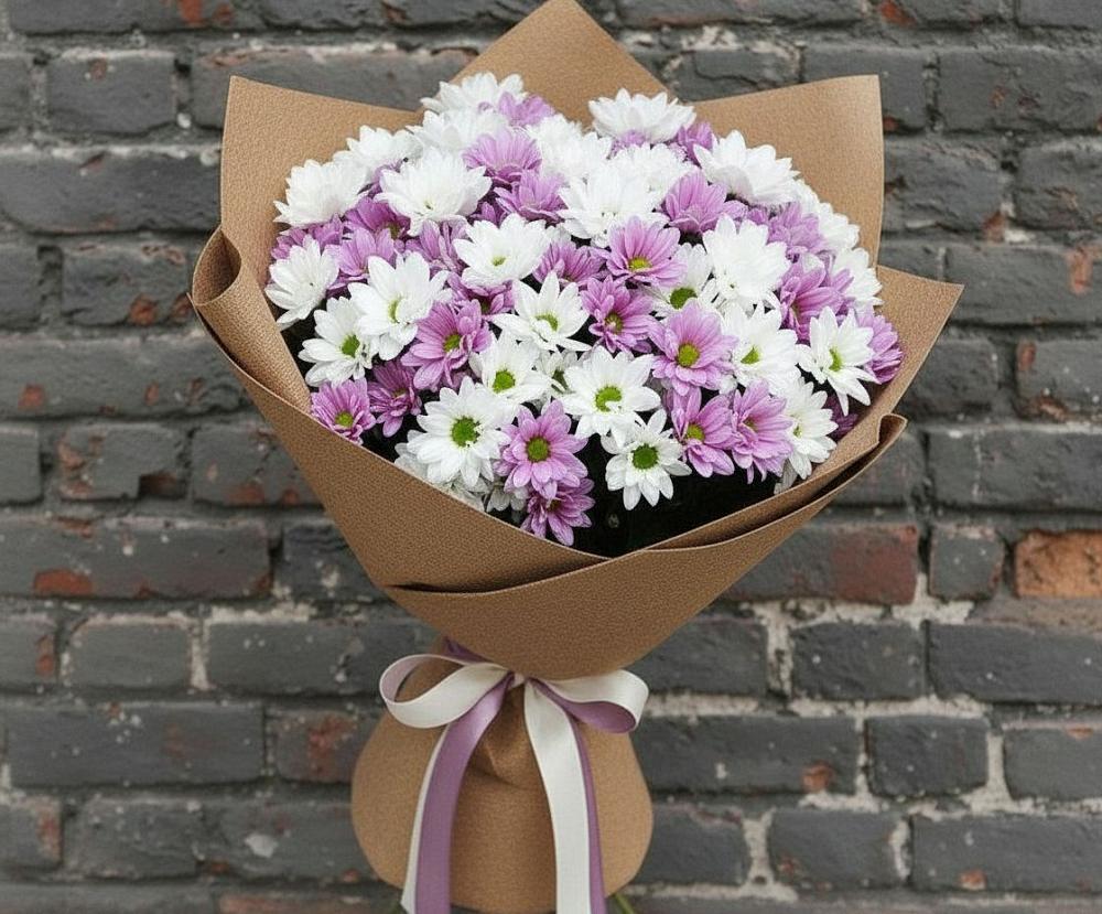 Букет цветов из: Хризантемы в Бородино ГО Мытищи