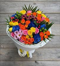 Букет цветов из:  Розы и Хризантемы в Бородино ГО Мытищи