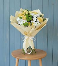 Букет цветов из:  Хризантемы и Розы #REPLACE_PRED# Бородино ГО Мытищи