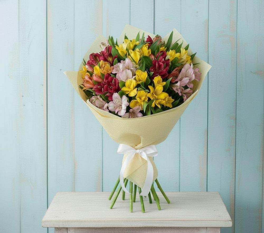 Букет цветов из: Альстромерии в Бородино ГО Мытищи