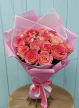 Букет 15 Розовых роз Равель в Бородино ГО Мытищи