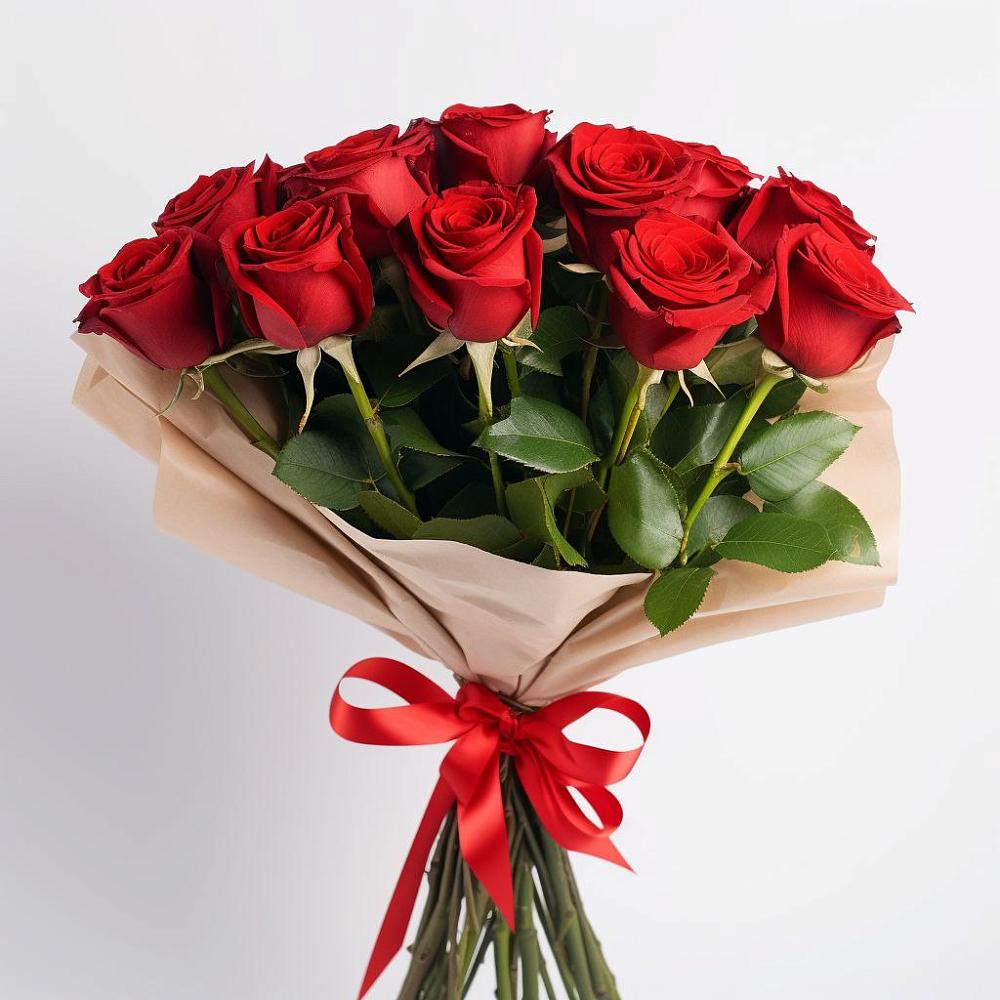 Букет 11 Красных роз Эдлесс Лав в Бородино ГО Мытищи