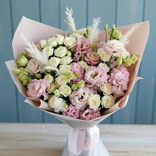 Букет цветов из:  Альстромерии и Розы в Бородино ГО Мытищи